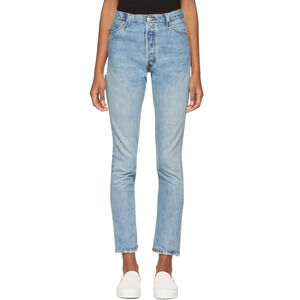 RE/DONE x Levi's‎ Edition High-Rise Butt Rip Jeans Indigo Blue Size 28